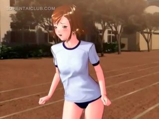 Delicate anime pusaudze izpaužas fucked līdz viņai coed