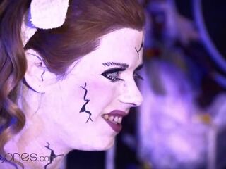 Dane Jones Czech femme fatale Crissy Fox Nightmare Doll Halloween Cosplay adult video