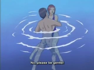 Animated boy Owns teenager In SwimMing Pool
