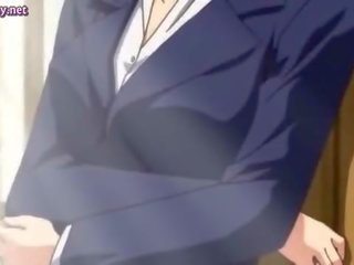 Incredible anime babes rubbing their boobs