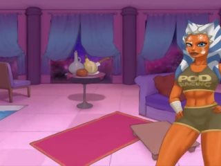 Hviezda wars oranžový trainer časť 31 cosplay tresk fantastický xxx cudzie holky