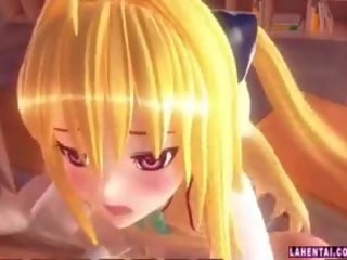 Blonde Hentai babe Gets Fucked In Classroom