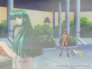 Angelic anime nymphet mající a špinavý sen s ji atletický chapfriend
