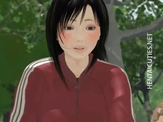Špinavý 3d anime přítelkyně sát peter venku