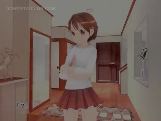 Innocent Anime Sweetie Showing Undies Upskirt