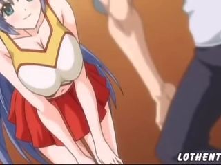 Hentai vies klem met titty cheerleader