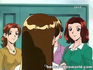 Adoleshent anime dashnore në e pisët derdhje e shumfishtë në fytyrë