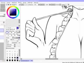 Animasi pornografi speed drawing - bagian 2 - inking