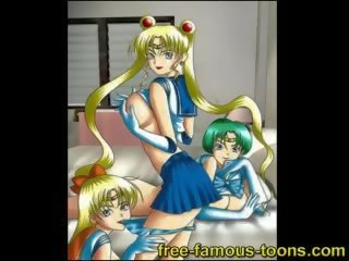 Sailormoon lesbica orge