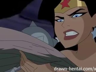 Justice league हेंटाई - दो लड़कियों के लिए batman मेंबर