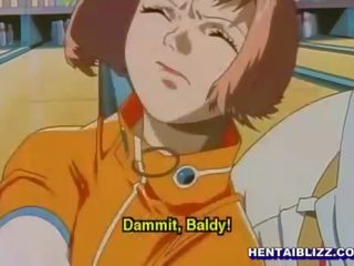 Tiukka anime nuori naaras- kanssa yritys tiainen panee a valtava ggheton miehuus sisään hänen kusipää