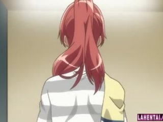 Huge Titted Hentai Redhead Gets Fucked