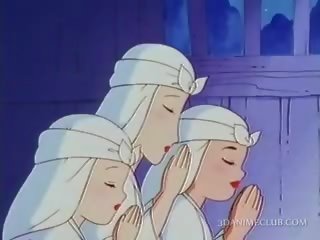 Naked Anime Nun Having xxx film For The First Time