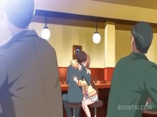 Raudonplaukiai anime mokykla lėlė seducing jos gražu mokytojas