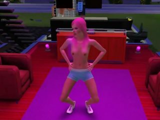 Sims 3 ไม่มีเสื้อ การเต้น
