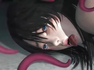 Hentai 3d tentáculos monstro