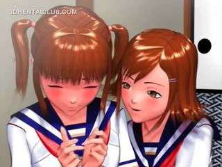 Očarujúce anime priateľka odreniny ju vysokoškoláčky poriadny kurvička