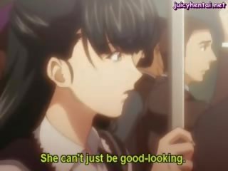 Anime lesbians tribbing at love-making