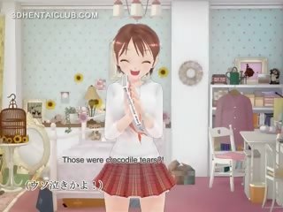 Innocent Hentai Sweetie Showing Undies Upskirt