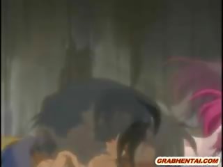 Renteng hentai girls gets whipped and brutally fucked by