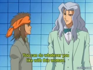 Hentai anime train pervert violating flirty harlot