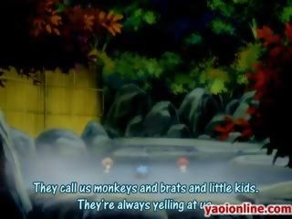 Casal de hentai amigos obtendo first-rate banho em um piscina