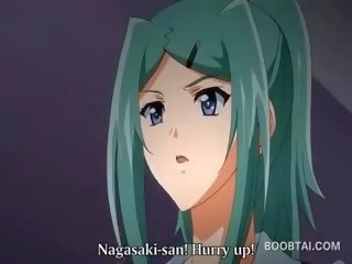 Saldas anime pusaudze meitene rāda viņai kāts nepieredzējošas iemaņas