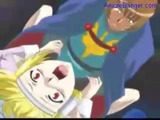 Elf daughter getting fucked by elf chap and bondaged elf girl get