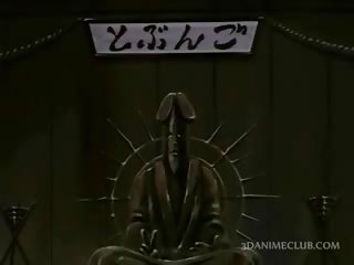 Punapää anime ms saa päällä toppi of a iso peniksen statue