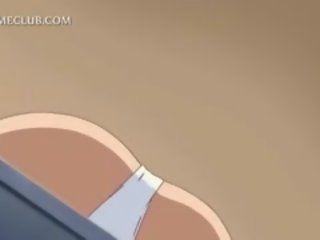Busty Hentai Teeny Rubs Her Snatch While Sucking putz