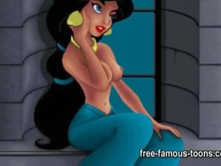 Aladdin 和 jasmine x 額定 電影 滑稽模仿