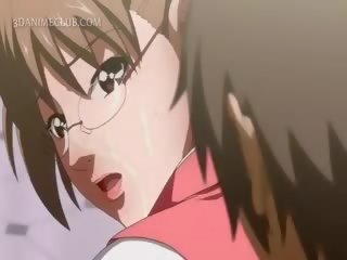 Slutty anime divinity seducing pusaudze stud par trijatā