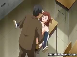 Innocent Anime babe Fucked On The Desk
