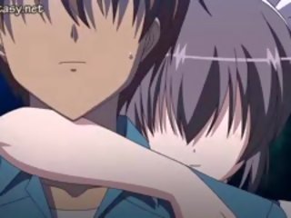 Prsatá anime teenager delighting těžký manhood