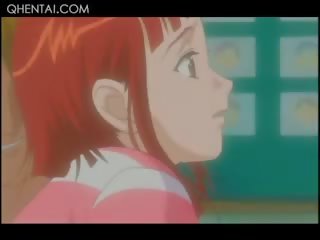 Virgin Hentai Redhead cutie Gets Twat Smashed And Squirts