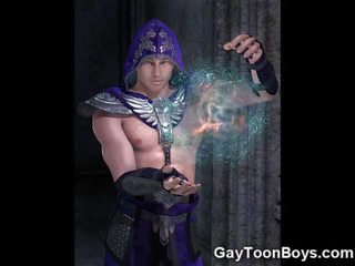 3d first-rate muscoloso gay!