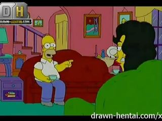 Simpsons xxx video - bukkake gangbang