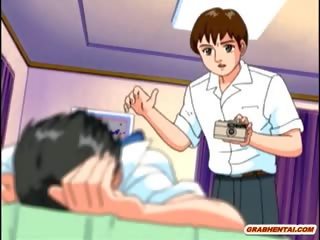 Animasi pornografi mahasiswi memainkan kontol dengan tangan dan wetpussy menusuk