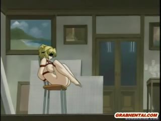 目隠し エロアニメ 日本語 小犬スタイル ファック
