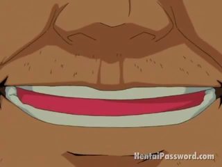 Sarmikas anime armas imemine a massiivne dong väljas