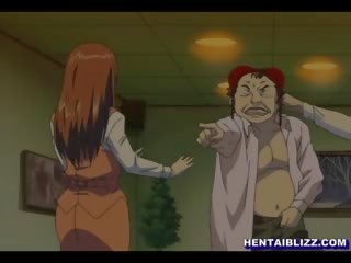 Lingeries anime mladý žena sání velký penis