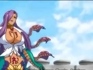 Anime makakakuha ng butas binubutasan sa pamamagitan ng tentacles