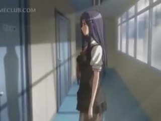 Teruja anime si rambut perang fucked keras daripada kembali squirts beban