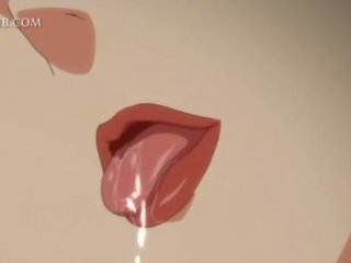Αθώος κινούμενο σχέδιο κορίτσι fucks μεγάλος πέτρος μεταξύ βυζιά και μουνί χείλια