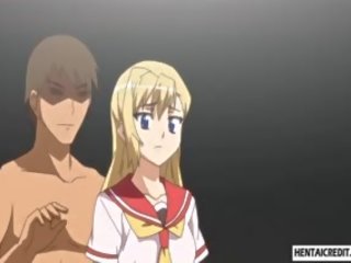 Blonde Hentai young female Gets Gangbanged By Men In Masks