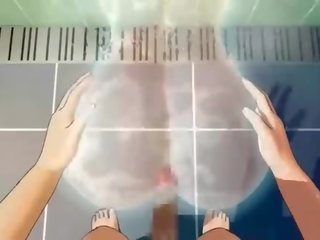 Anime anime sexo boneca fica fodido bom em duche