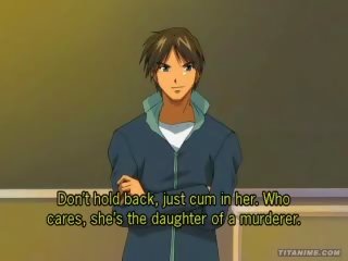 Hentai animen tonåring gangbanged av perverts