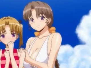 Hard up anime lesbians masturbating with dildos
