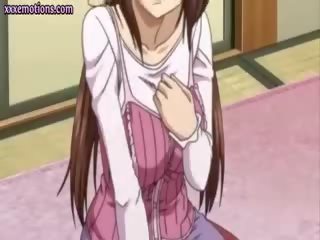 Remaja anime mademoiselle mendapat putting menjilat
