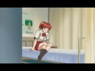 Hentai school murid wedok cunt nailed in asrama room